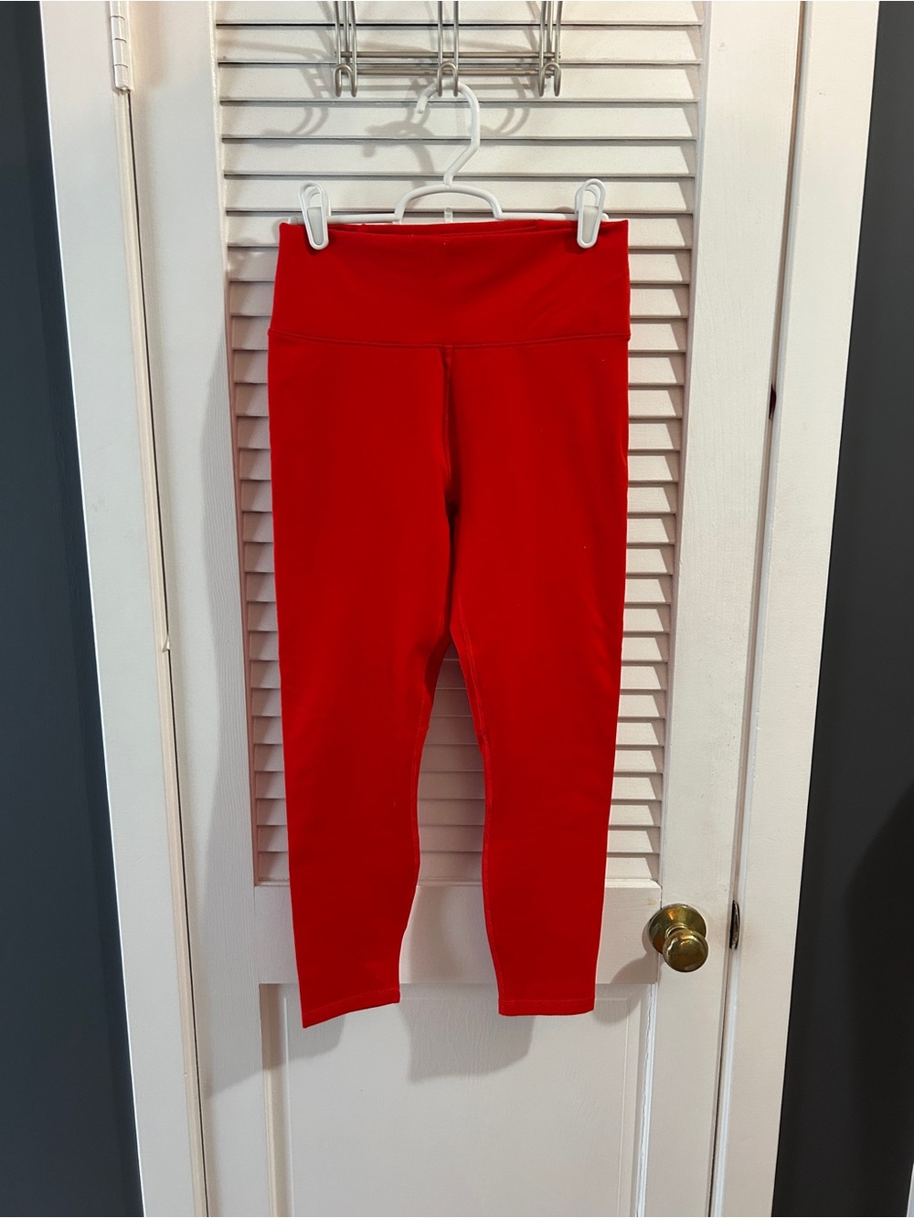 Fabletics Bold Red High-Rise Performance Leggings